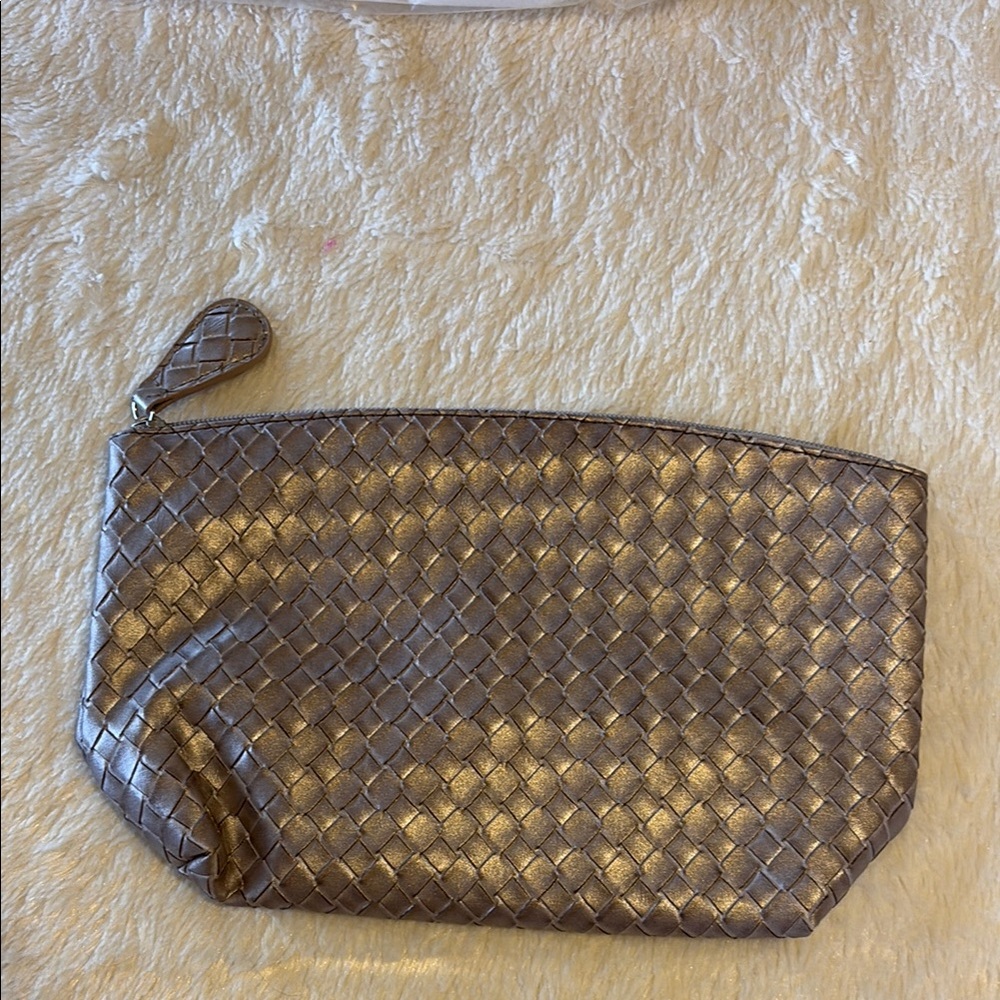 Avon Metallic Woven Clutch 2010